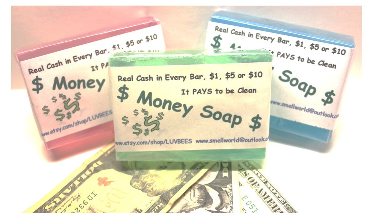 Money Soap by LuvBees on Etsy