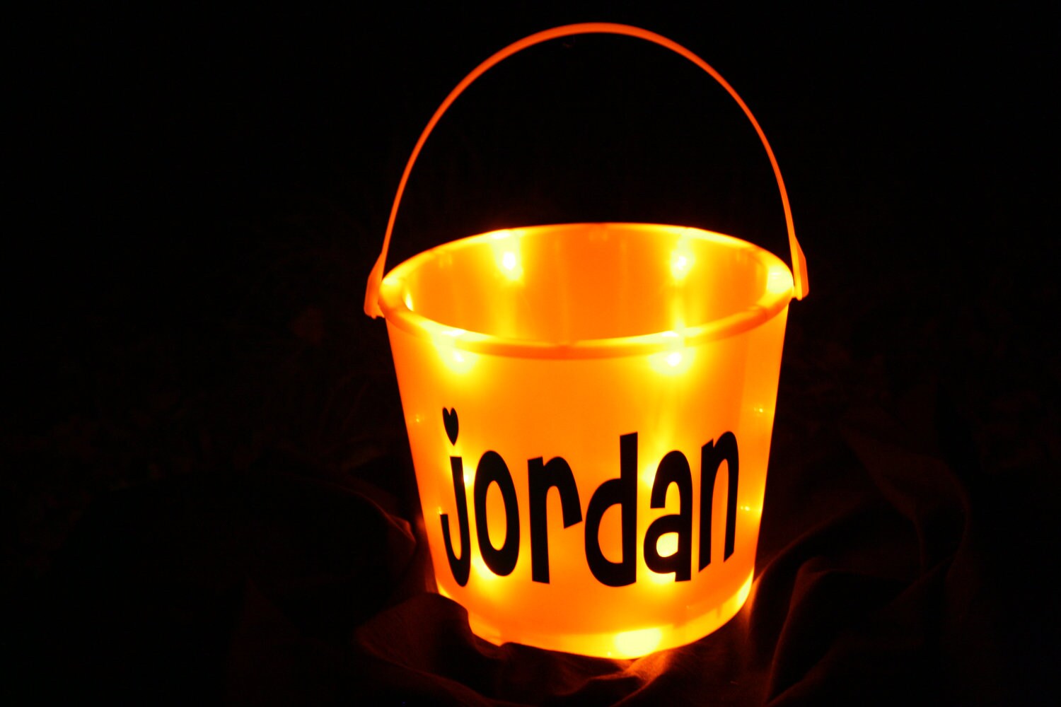 Personalized Light up Halloween Bucket by StudioFourDesigns