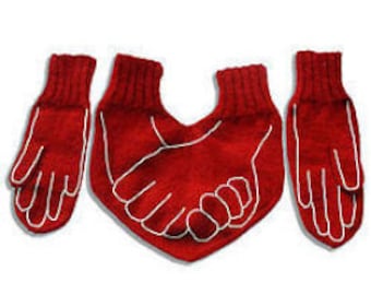 ... gift for boyfriend, couple gifts, romantic gift for him, Mittens for
