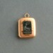 Antique Victorian Deer Locket. Jet Stag & Fawn.