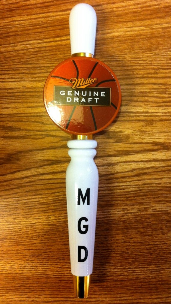 Miller Genuine Draft Basketball beer tap handle by BmoreUnique