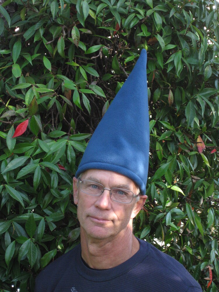 Gnome Hat Garden Gnome Blue Adult Sizes Fleece By Bluevapor 0285