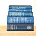 Vintage 5 Book Collection Interior design Wedding Decor Vintage book Decor Blue