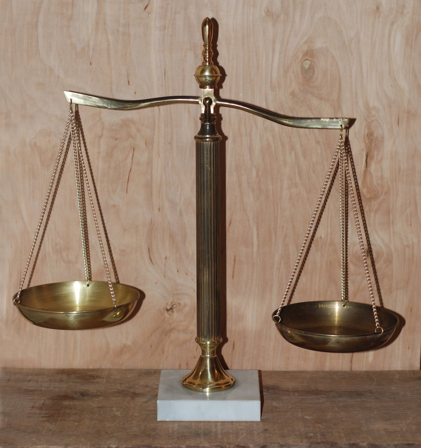 Vintage Brass & Marble Scales of Justice by TheVintageRoad2Retro