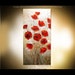Original abstract contemporary Palette Knife Textured Thick Paint floral fine art by P. Nizamas 32" xl