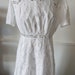 Antique Vintage 1910s Edwardian White Cotton Lawn Tea or Wedding Dress
