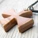 Maltese Cross Necklace - Cherry and Maple Hardwoods - Mens Jewelry