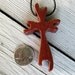 Wooden Cross Necklace - Hand Crafted Australian Jarrah