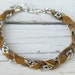 Men's Leather & Chain Bracelet - Country Western Jewelry