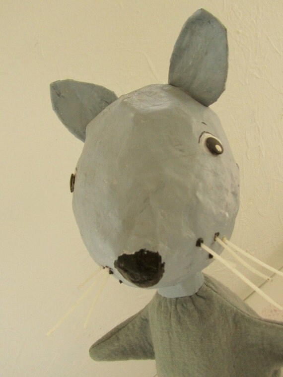 Items similar to Rat Paper Mache Animal Sculpture on Etsy