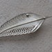 brooch, 925 handcrafted silver brooch, leaf brooch, silver jewelry, vintage 1950 brooch, beautiful filigree silver leaf pin brooch