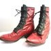 Vintage Two Tone Leather Ankle Boots Sz 6.5