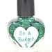 On A Budget 2.0 Green Glitter Nail Polish 5ml Mini Bottle