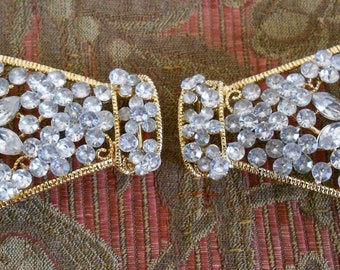 Gold Rhinestone Belt Buckles