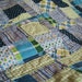 Handmade Baby / Toddler Boy Quilt - Blue, Green and White - 100% Cotton