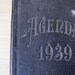 1939.Vintage FRENCH ledger // Accounts journal // Notebook // French diary // hand written