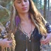 Purple Fringe Earrings