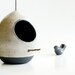 Modern Birdhouse in Black and White