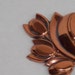 Renoir Tulips Vintage Copper Brooch