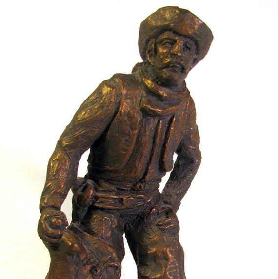 Saddle Up Billy Burns Cowboy Figurine Sculpture by j3decor on Etsy