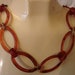 Vintage Mod Necklace (Large Lucite Tortoiseshell Links)