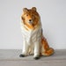 Vintage / dog figurine / Collie / made in Japan / home decor / collectible / dogs / dog lover gift idea / mid century /