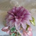 Vintage Sexy Lavender Garden Victorian Floral Rhinestone Costume Jewelry Bracelet Cuff
