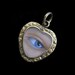 Reserved For Susan -Deposit-Lover's Blue Eye in Small Antique Heart Shaped Locket