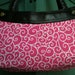 Nordic Holiday Swirly Gig Pink Michael Miller Thirty One purse cover