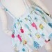 Tutu Blue Cotton Jumper Skirt - Fruit Pattern