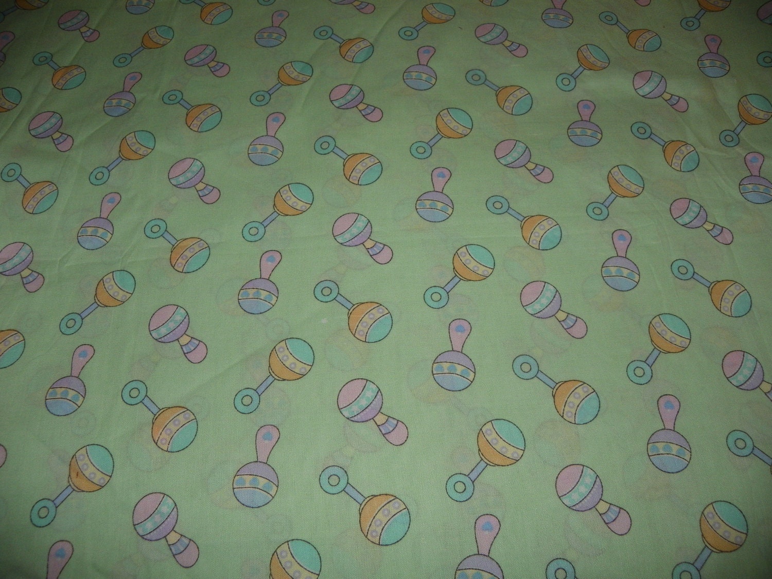Adorable Baby Mint Green Fabric Nursery Baby Fabric Sold by Yard by a