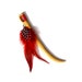 Wooden hair stick, Katana, sword hair stick, hairpin, hand carved, red feather, boxwood, natural hair accessory, handmade by MariyaArts