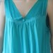 Vintage Turquoise Blue Nightgown Long Size L/XL