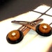 Caramel Rhinestone Snap Hair Clips, Black and Copper, Vintage Buttons, Hair Accessories