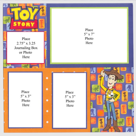 Toy Story Two Page Scrapbook Layout