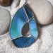 flow- stained glass pendant