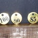 Vintage Brass Tag / Numbered Tags Hotel Room, Key Chain Tag Fob Found Object Industrial Altered Art Steampunk Jewelry