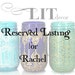 Reserved Listing for Rachel