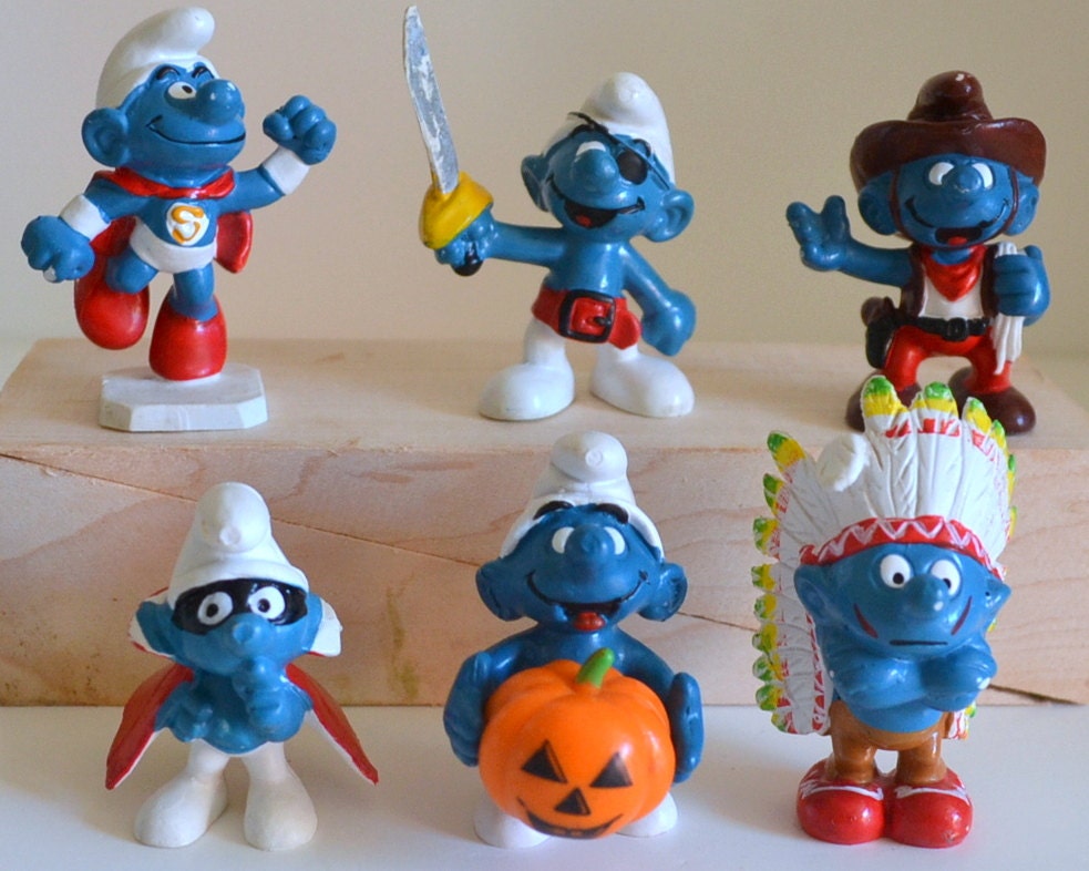 smurf toys from the 80's