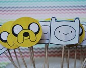 Items similar to Adventure Time Cupcake Toppers on Etsy