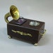 Steampunk Ipod Player with Brass Horn