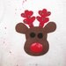 Christmas shirt with Rudolph applique