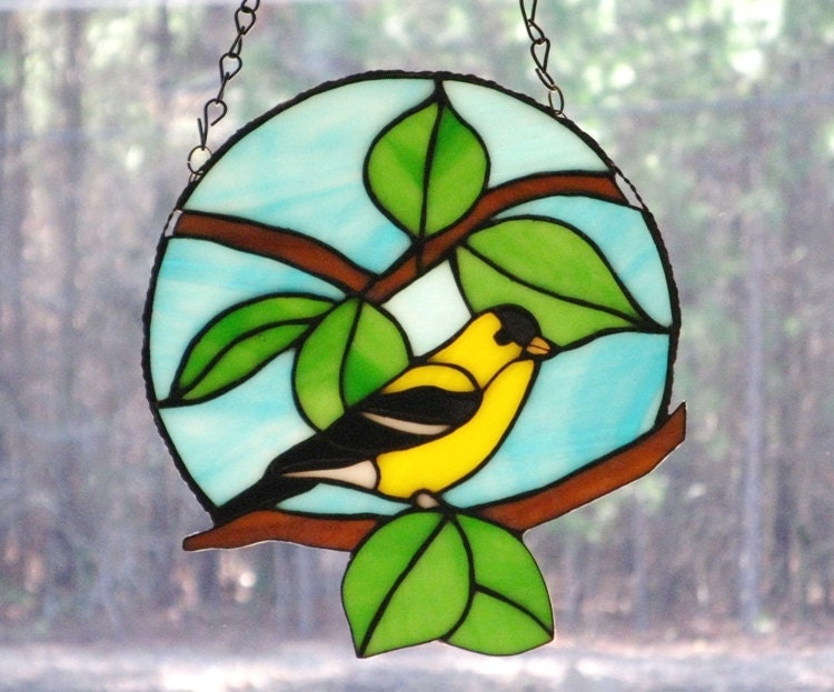 Stained Glass Bird Suncatcher Wall Art Stained Glass