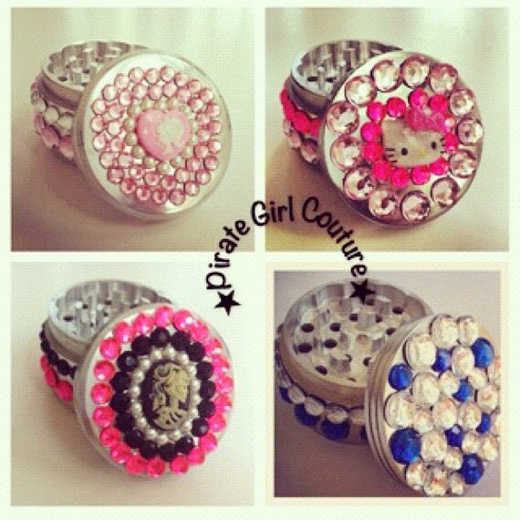 Items similar to Custom Jeweled Herb Grinder Made to Order on Etsy