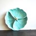 Mid Century Minty Blue Divided Dish - California Pottery