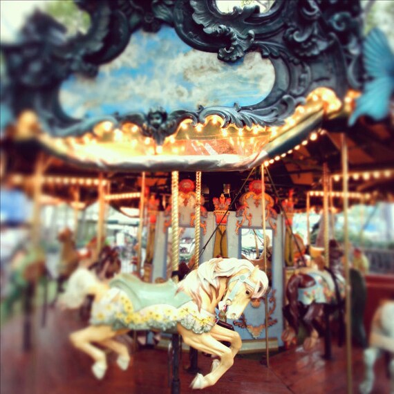 Items similar to Carousel photo, Fair photo, carnival photo, horse ...