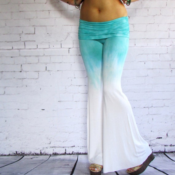 20% off SALE Womens Yoga Pants Hand Dyed ombre Boho by luvluxx