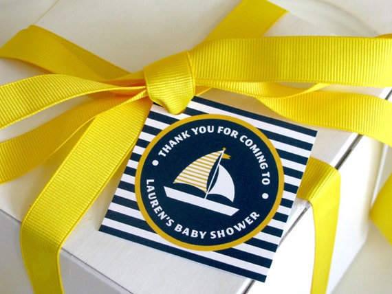 Nautical Baby Shower Printable - Sail Boat - Favor Tags - printable party - Nautical Printable - Birthday Party - Gift Tags - DIY Printable Il_570xn