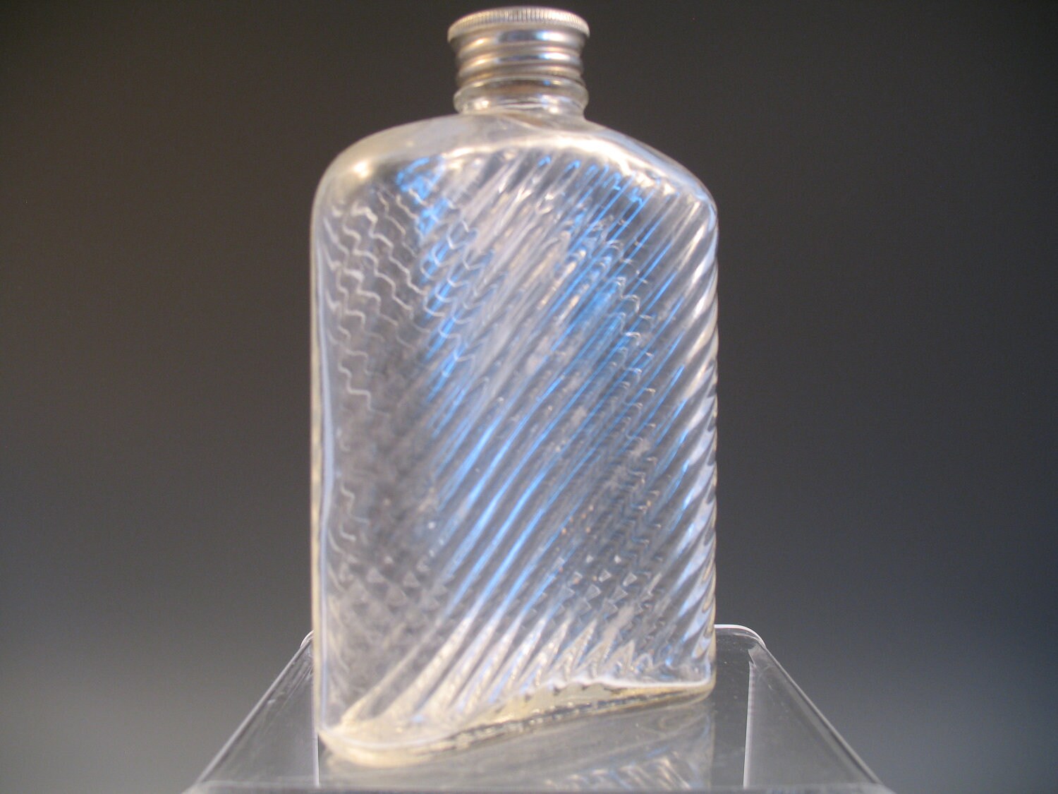 Antique Glass Pocket Flask UNIVERSAL 1927 by ANTIQUEOLOGY on Etsy