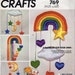 Rainbow Mobile Pattern - McCall's Crafts 769 - Rainbow Brite theme